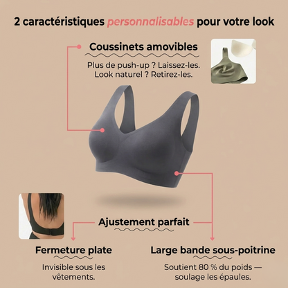 Leboria - Soutien-gorge premium sans coutures